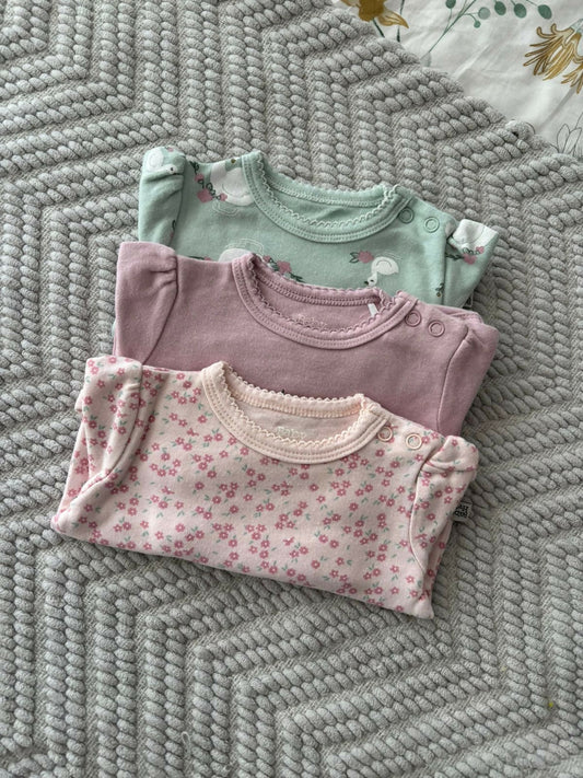 Pack 3 Bodies Baby Harvest manga larga 0-3 meses