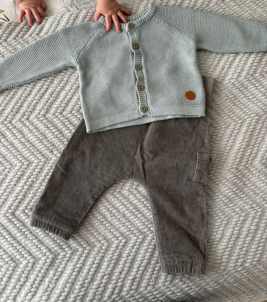 Pack Opaline Chaleco y pantalón cotelé 3 - 6 meses
