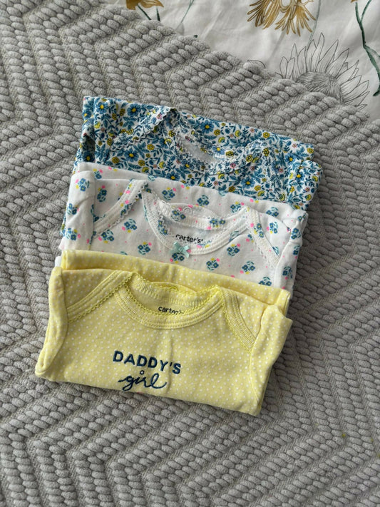 Pack 3 Bodies Carters manga corta 6 meses