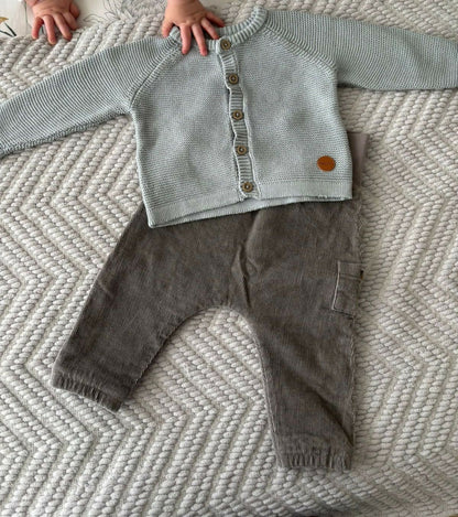 Pack Opaline Chaleco y pantalón cotelé 3 - 6 meses