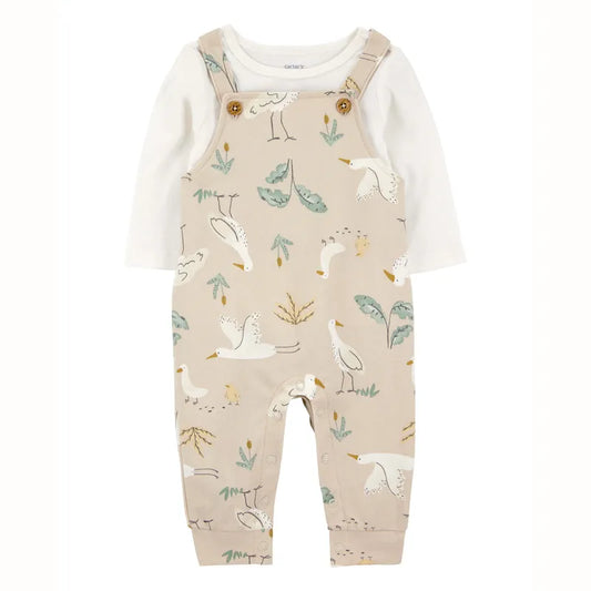 Jardinera Carters estampado gansos 6 meses